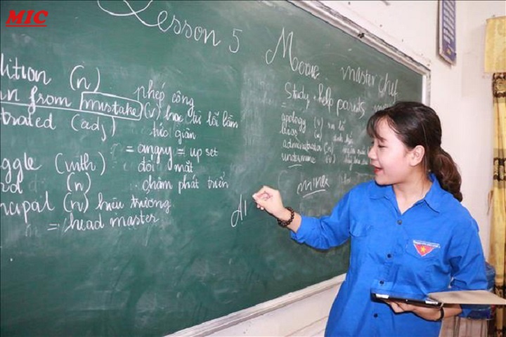 Lớp học tiếng Anh miễn phí tại Nghệ An cho học sinh vùng khó